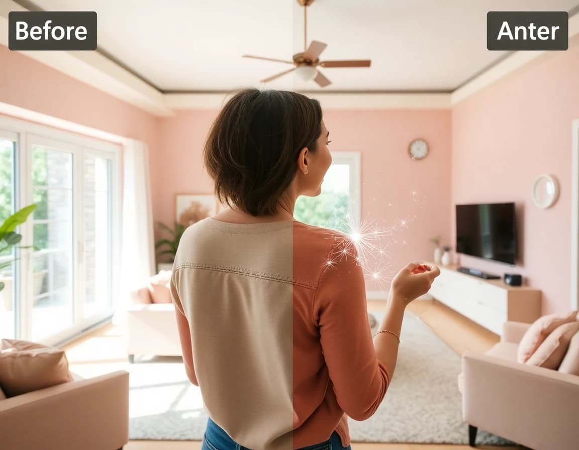 리디자인 결과 확인 - AI interior design app step 3