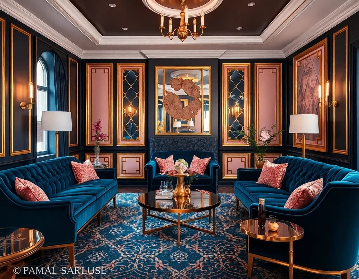 아르데코 interior design style - AI home design app example