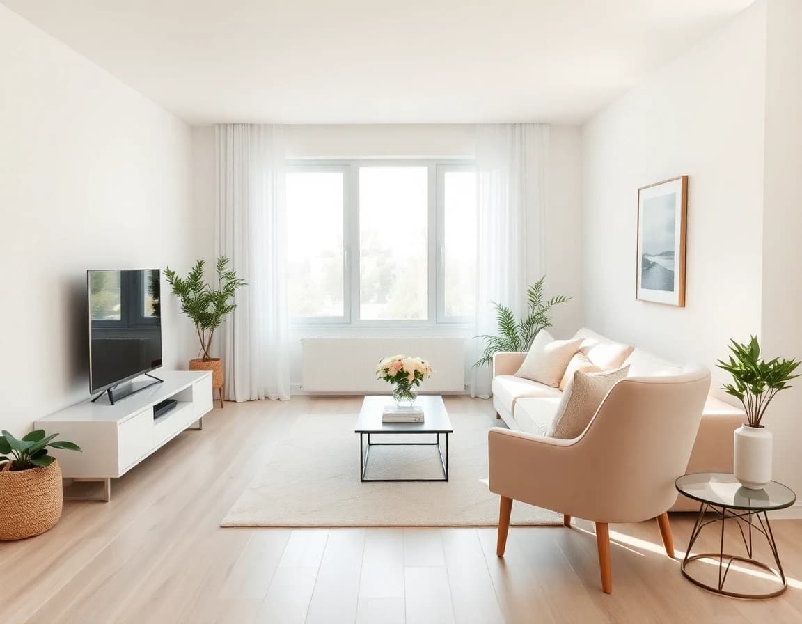 Minimalist interior design style - AI home design app example